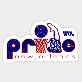 Defunct New Orleans Pride WBL Basketball 1979 Sticker